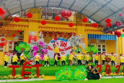 Đại hội nhạc kịch “Lễ hội Hòa ca mùa xuân” rực rỡ sắc màu tại Trường Mầm non Trực Chính